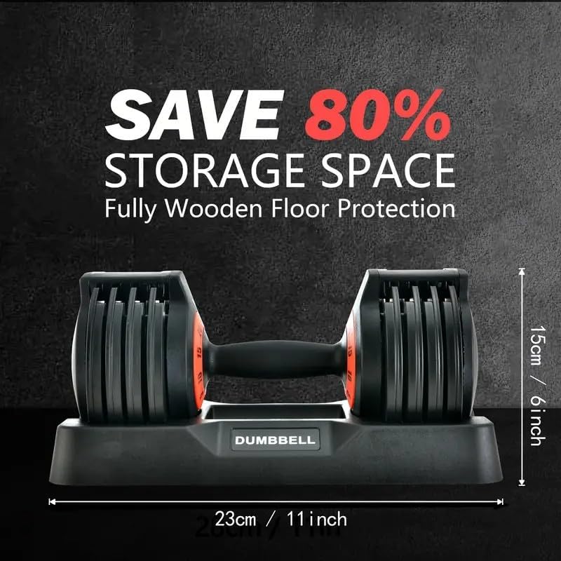 Adjustable Dumbbells 55LBS Dumbbell Set with Tray for Fitness,1-Sec Adjustable Weights Dumbbells Set,with Anti-Slip Texture Handle, Weight Set For Home Gym Suit both Men and Women