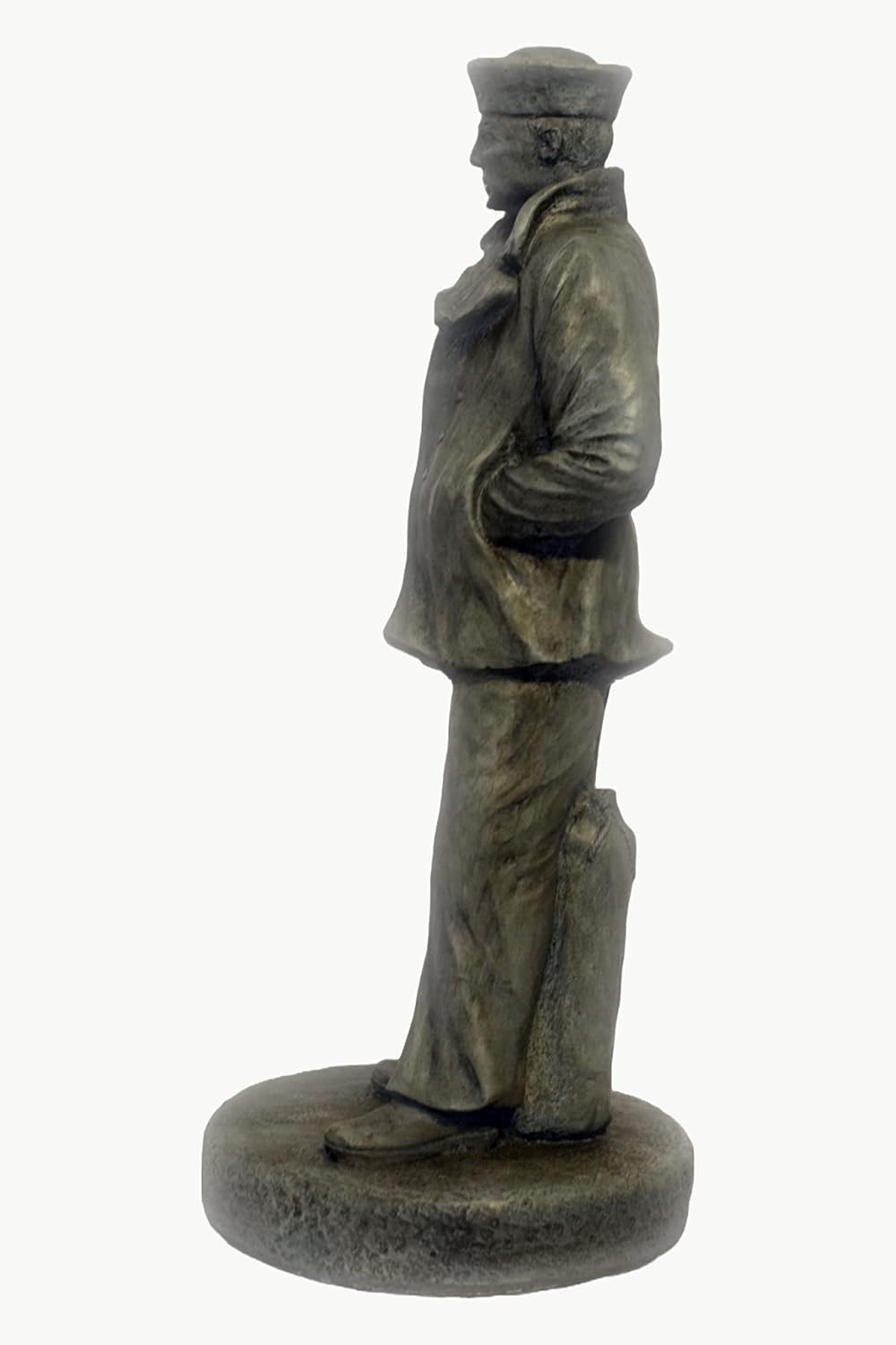 Solid Rock Stoneworks Concrete Sailor Statue- 24" Tall (Indigo)