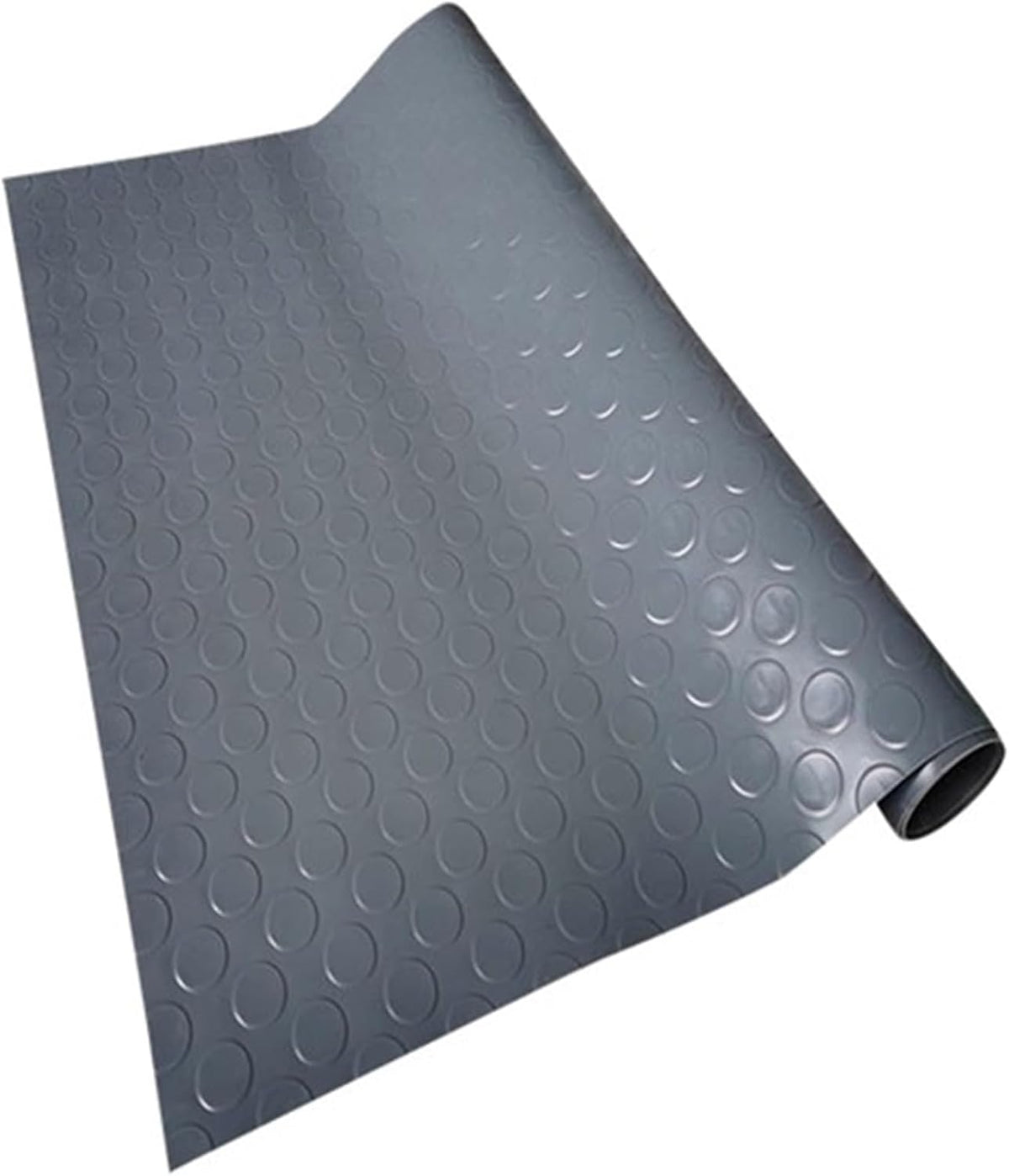 Extra Large Rubber Mat for Garage Floor, Heavy Duty Non-Slip Floor Mat, Workshop Garage Van Gym Matting Roll, Waterproof Rubber Flooring 2.5mm Thick(Gray,0.6x2m/2x6.6ft)