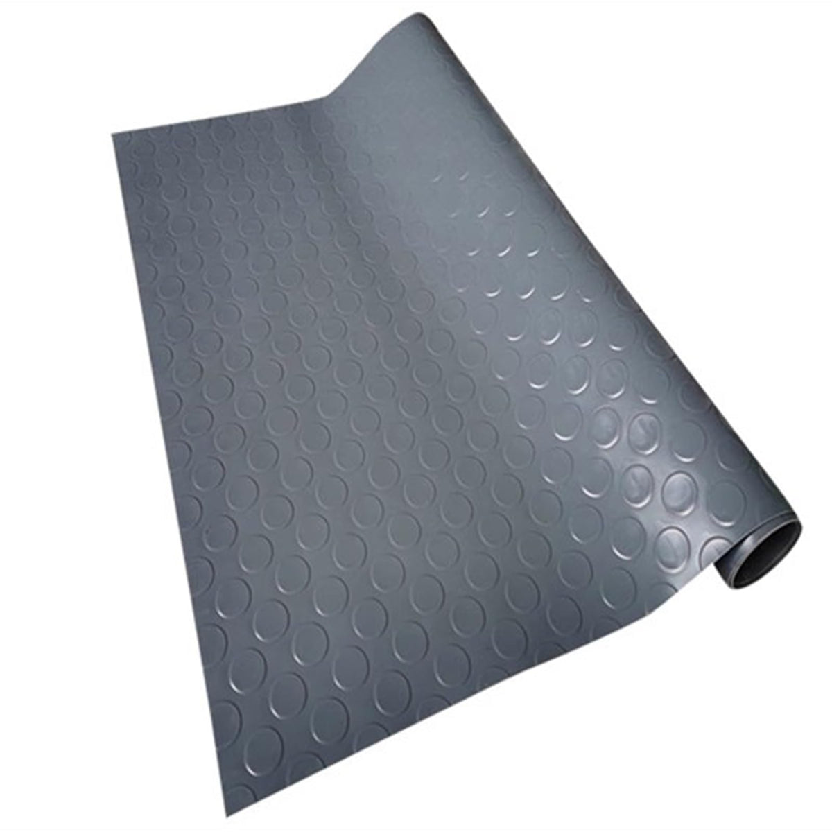 Extra Large Rubber Mat for Garage Floor, Heavy Duty Non-Slip Floor Mat, Workshop Garage Van Gym Matting Roll, Waterproof Rubber Flooring 2.5mm Thick(Gray,0.6x2m/2x6.6ft)