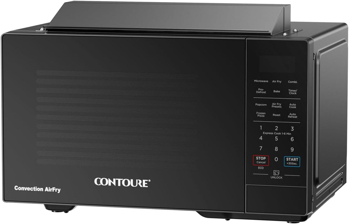 CONTOURE Air Fry Convection Microwave, 0.9 Cu Ft, Black