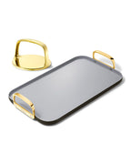 Caraway 19x12" Non-Stick Double Burner Griddle and Grill Press Set