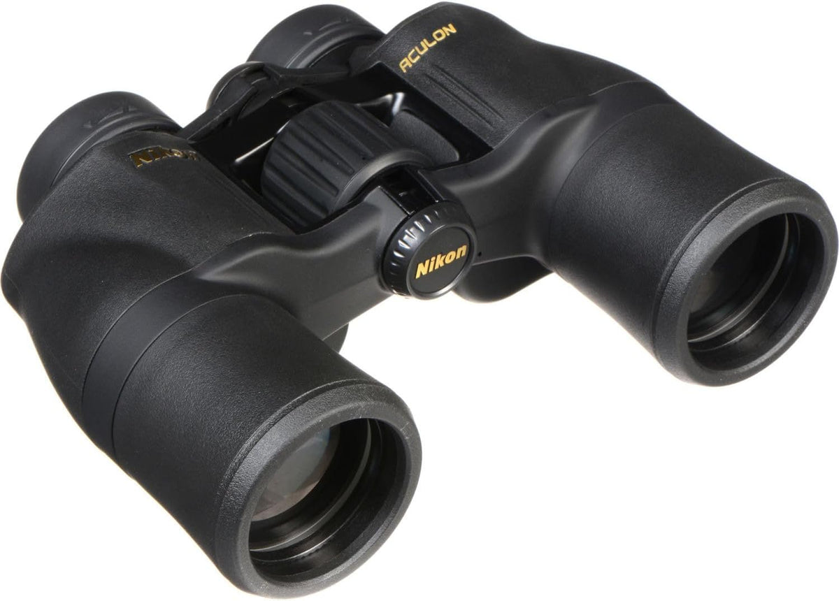 Nikon ACULON A211 8x42 Binocular | Multilayer coating, Porro prism Binocular with turn and slide eyecups, Tripod Adaptable | Official Nikon USA Model