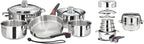 Magma A10-360L-IND 10 Piece Stainless Steel Nesting Cookware Set