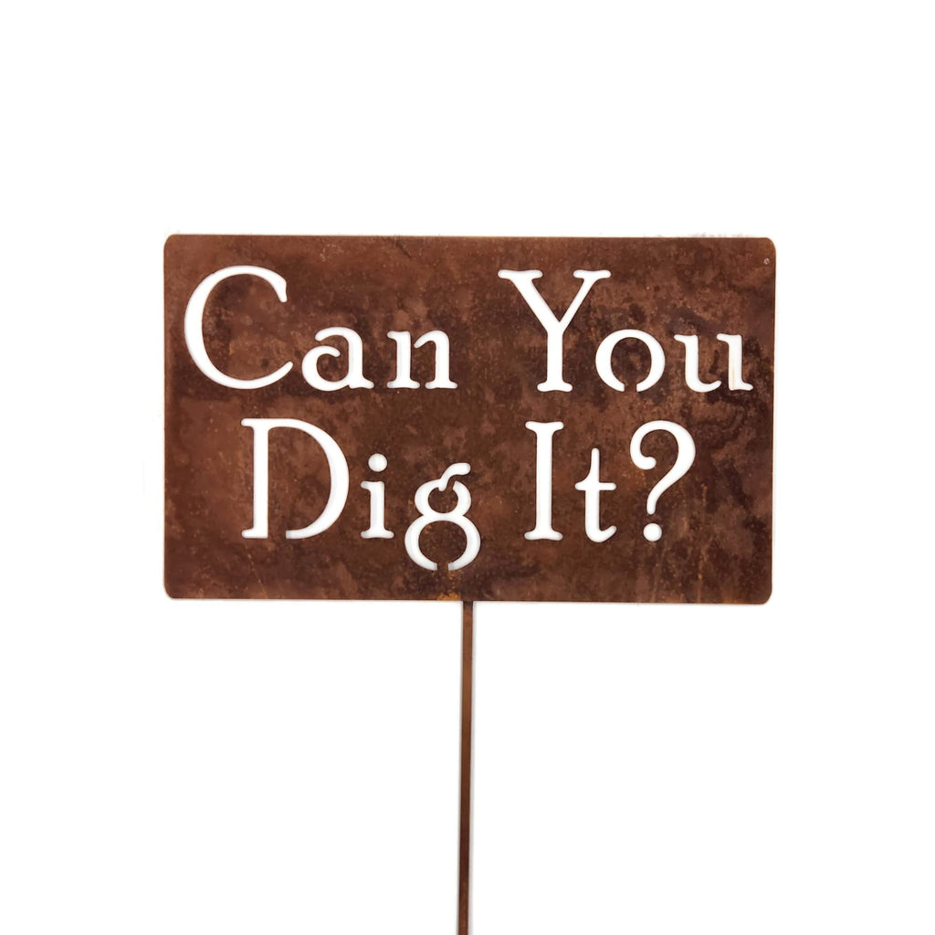 Funny Garden Stake 20 to 33 Inches Tall (No Pesticides Please, XL 33" Tall)