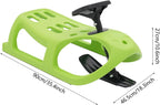 Saddle Style Snow Sled for Kids and Adults – Winter Outdoor Sliding Toy, Heavy Duty Plastic, Fun Sledding for Snowy Hills and Backyard