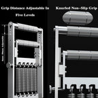 Strengthen Hand Grip Exerciser, Stainless Steel Hand Grip Strengthener, Maximum Load 330Lbs/150kg, 4mm-30mm Grip Distance Adjustable, for Wrist Forearm Finger Muscle Training