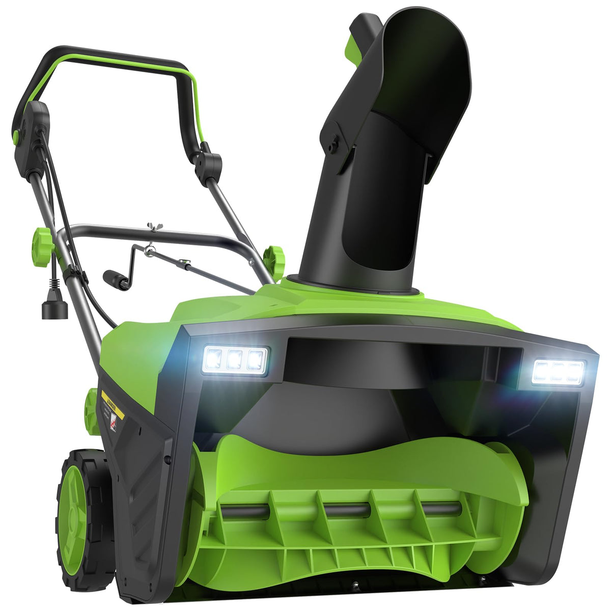 STEELITE 20 Inch Corded Electric Snow Blower, 15 Amp, Dual LED Lights, Adjustable Chute