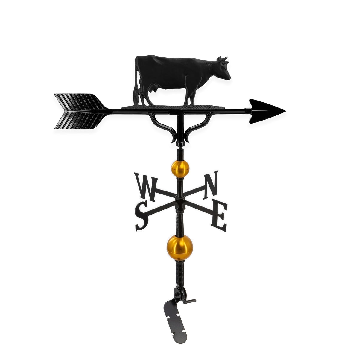 Montague Metal Products Aluminum Cow Roof Weathervane - Black