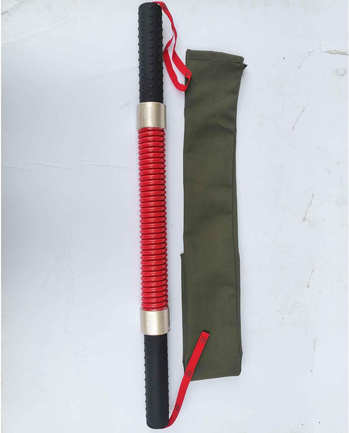 HAOYING Red Power Twister Bar Arm Shoulder Upper Body Chest Builder Strengthener Spring Exercise Bicep Blaster 60 kg - 130 kg