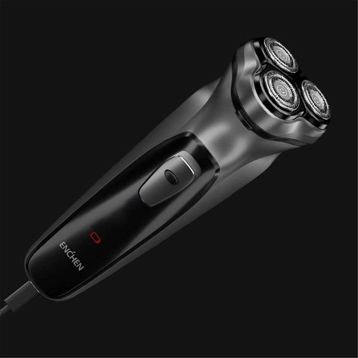 Mens Electric Razor，Wet & Dry Rotary Waterproof Rotary Shaver Suitable for Middle-Aged and Elderly People Mens Grooming Kit Rechargeable Shaving Knife，Black