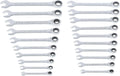 CRAFTSMAN Ratchet Wrenches Set, 20 Pc, 90 Tooth SAE/Metric Ratcheting Wrench Set with Case, 4 Degree Arc Swing (CMMT87220)