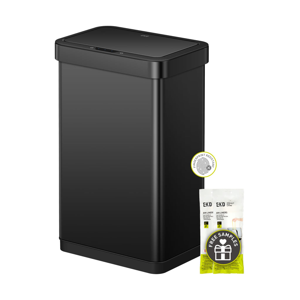 EKO 21 Gallon Touchless Motion Sensor Kitchen Trash Can, Stainless Steel