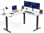 VIVO Black 63 x 55 in Corner Standing Desk, DESK-E3CTB