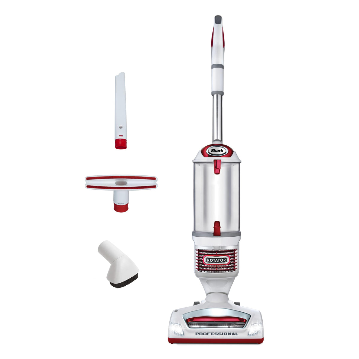 Shark Rotator Lift-Away Upright Vacuum with HEPA Filter, White/Red, NV501