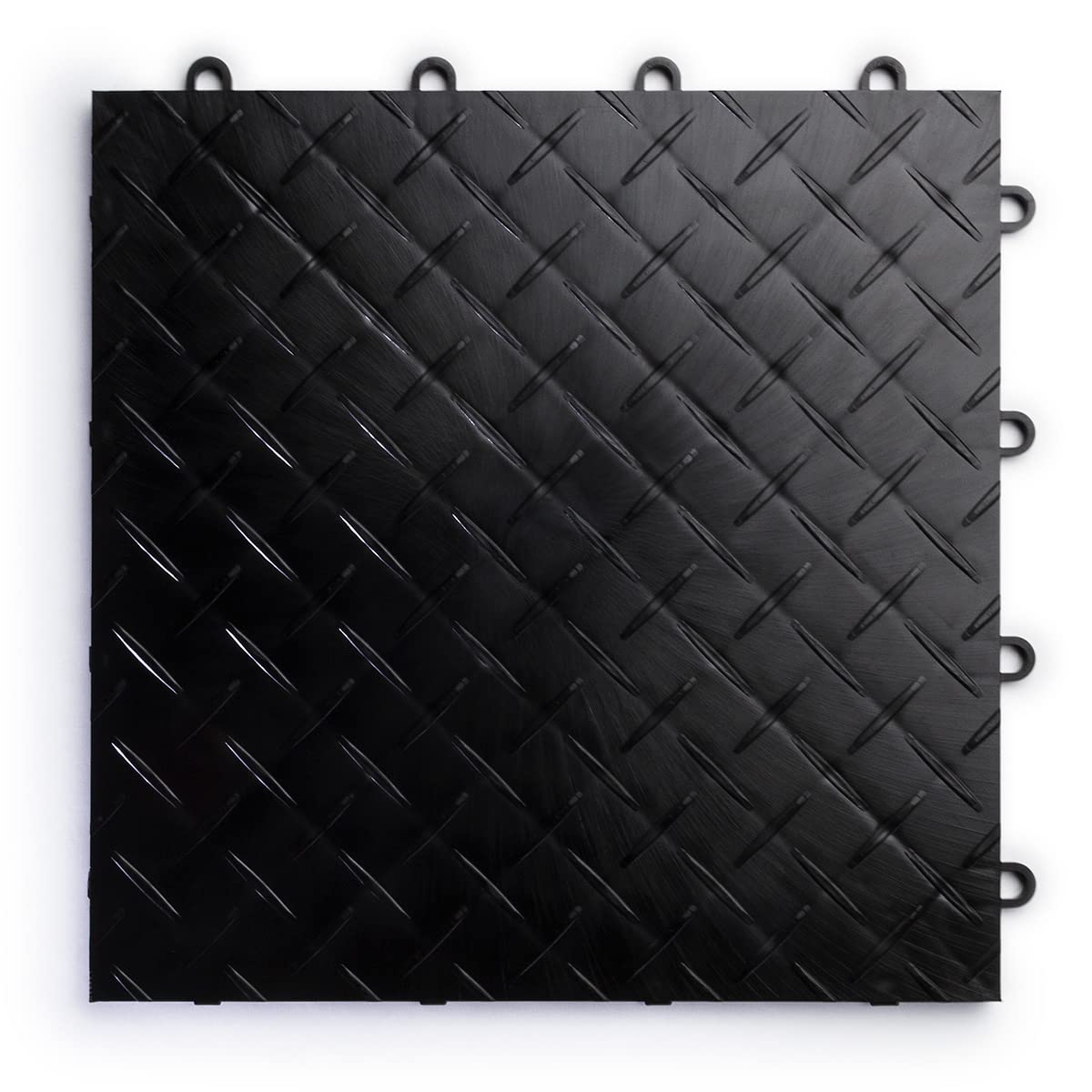 SnapLock RaceDeck Diamond 12"x12" Interlocking Garage Tiles, 24pk, White