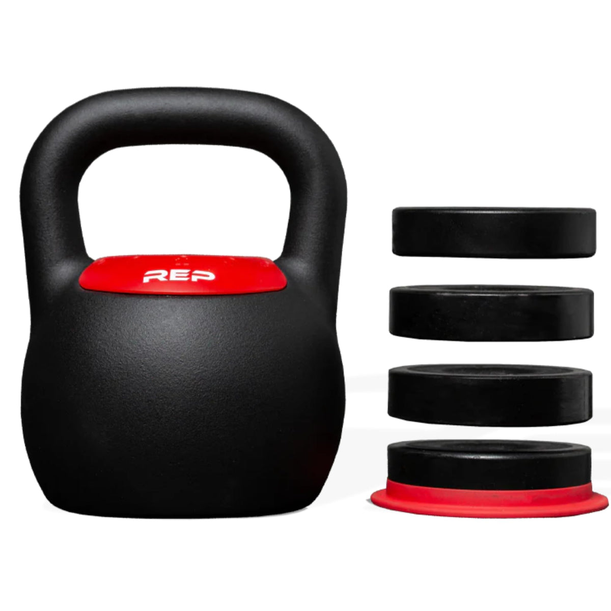 Rep Fitness Adjustable Kettlebell | Weight Set for Home Gym | Strength Training Equipment for Men & Women | Compact Steel Bell with Ergonomic Handle | Choose 16 kg, 24 kg or 40 lb Models