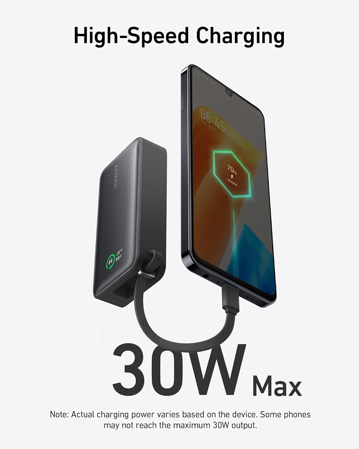 Anker Powerbank 545 Nano Black 10000 mAh