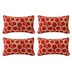 Outdoor Sunbrella Decorative Pillows Pack of 4, 20" x 12" Outdoor Pillow Set for Couch Bed Throw Patio Sofa, Airies Marble