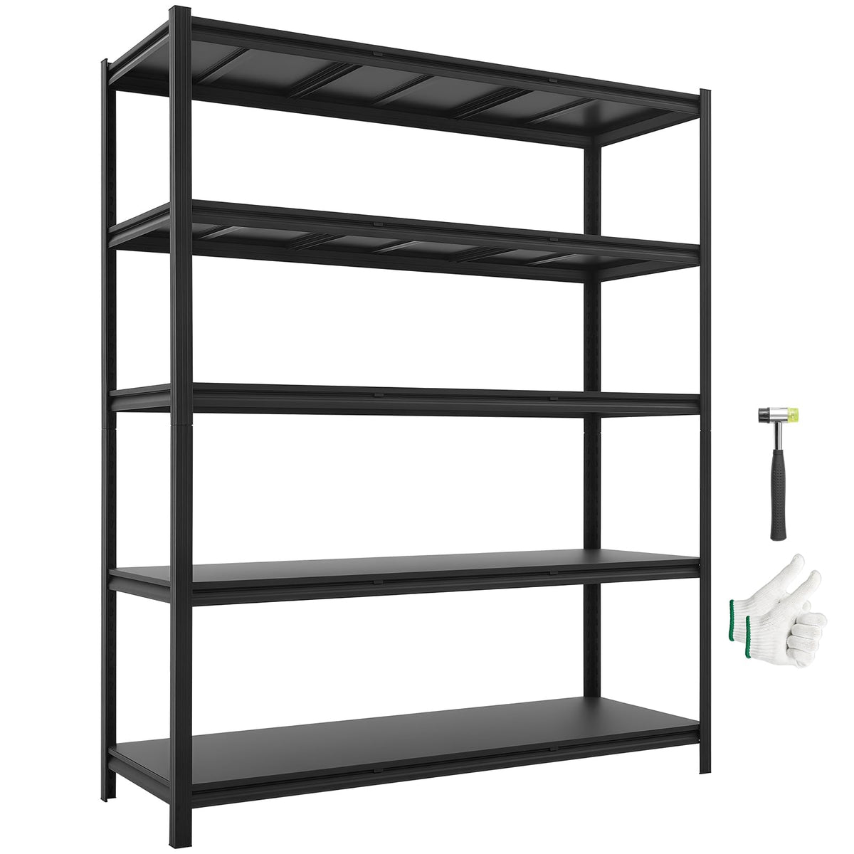 VEVOR Storage Shelves 5-Tier Adjustable 2000 lbs 48"x18"x72" Shelving Unit