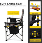 FAIR WIND 2-Pack Padded Oversized Camping Chair Heavy Duty for Adults