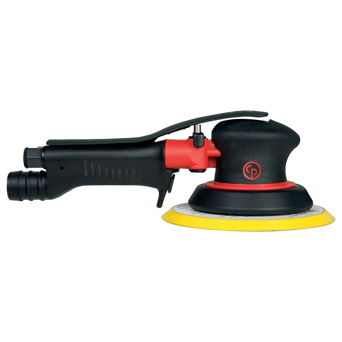 Chicago Pneumatic CP7255H - 6 Inch (150 mm), Air Random Orbital Sander Tool, Non-Vacuum, PSA, 0.28 HP / 210 W, 11000 RPM, Home Improvement, Woodworking, Polisher, Heavy Duty