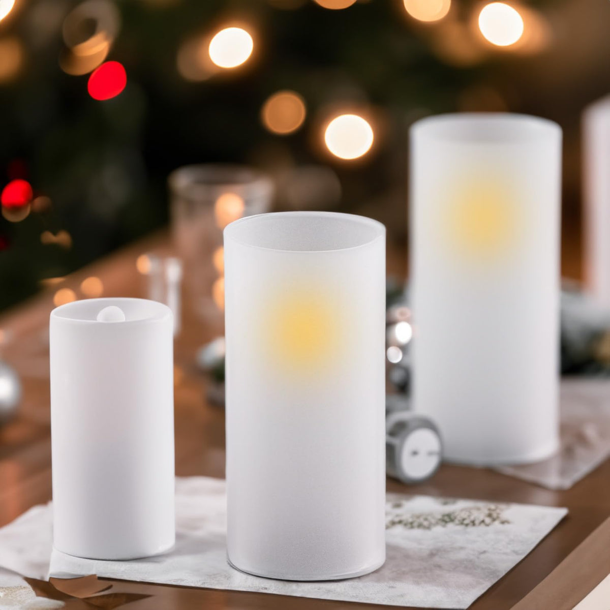 WGVI Hurricane Candle Holder Sleeve, W: 3", Ht: 6", Frosted Glass Cylinder Open Both Ends, Chimney Tube Shade, 24 Piece
