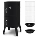 Vertical Charcoal BBQ Smoker, 3-in-1 16" Round Barbecue Grill
