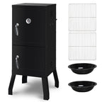Vertical Charcoal BBQ Smoker, 3-in-1 16" Round Barbecue Grill