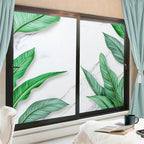 Beautiful Ocean Scenery Window Privacy Film 31.5Wx55.1L inch x 2pcs