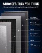N-Type 18BB 100W Solar Panel, 12V 100 Watt Solar Panel 2 Pack