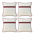 Outdoor Sunbrella Decorative Pillows Pack of 4, 20" x 12" Outdoor Pillow Set for Couch Bed Throw Patio Sofa, Airies Marble