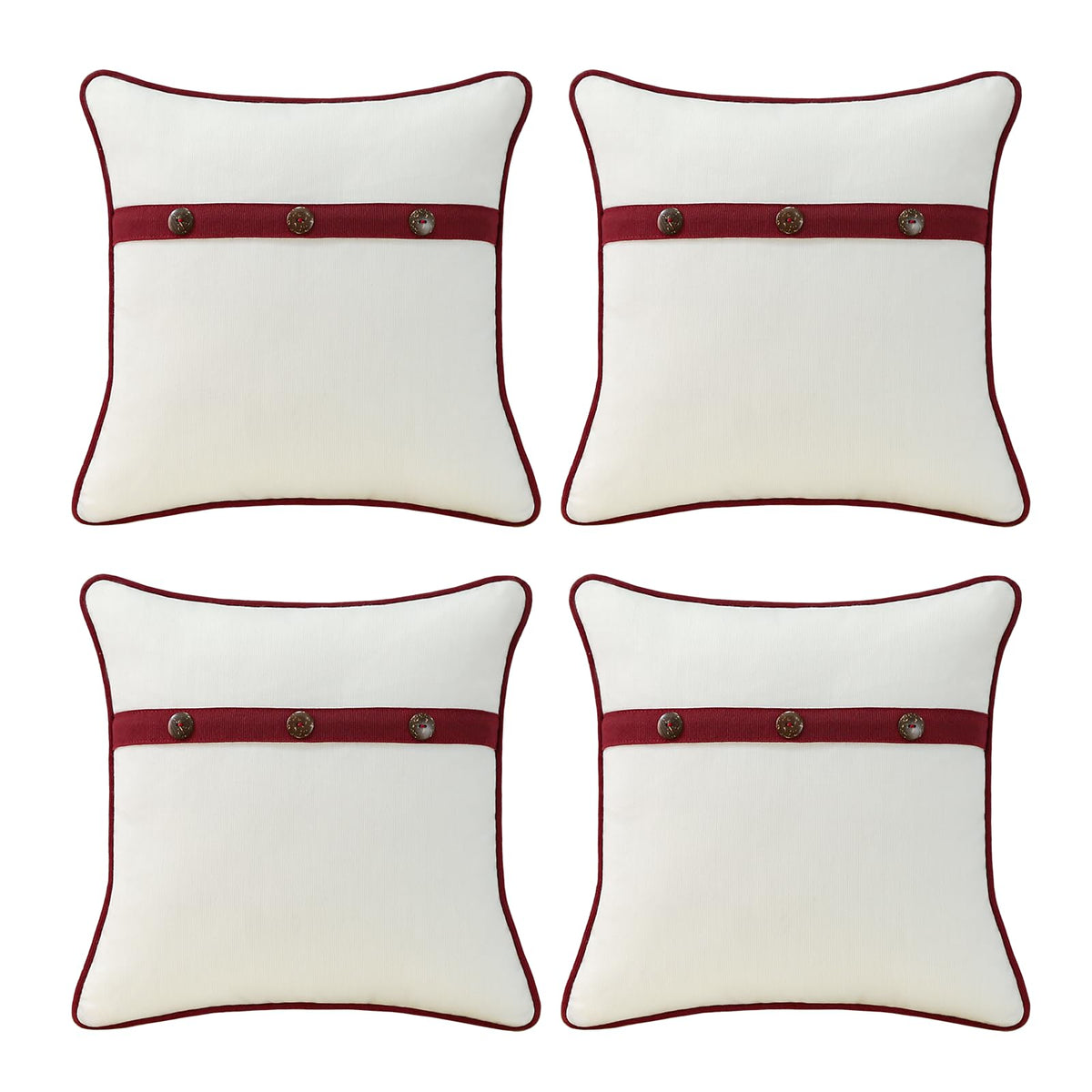 Outdoor Sunbrella Decorative Pillows Pack of 4, 20" x 12" Outdoor Pillow Set for Couch Bed Throw Patio Sofa, Airies Marble