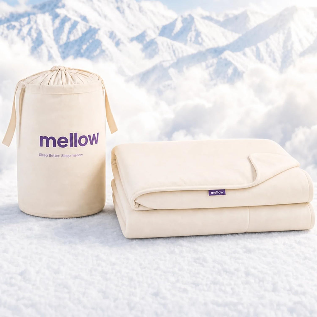 Mellow Cloud Cold Cooling Comforter for Hot Sleepers, Built-in Duvet, Gray