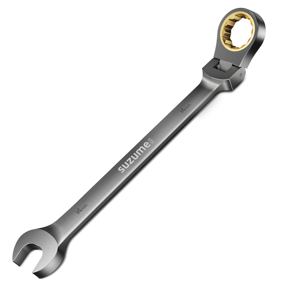 SUZUME 24-piece Flex Head Ratcheting Wrench Set Metric & SAE 180° flexible
