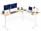VIVO Black 63 x 55 in Corner Standing Desk, DESK-E3CTB
