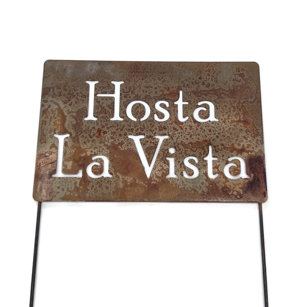 Funny Garden Stake 20 to 33 Inches Tall (No Pesticides Please, XL 33" Tall)