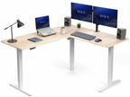 VIVO Black 63 x 55 in Corner Standing Desk, DESK-E3CTB