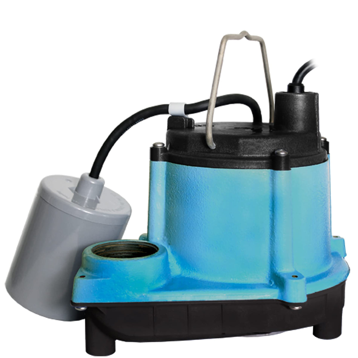 Little Giant 1/3 HP Cast Iron Submersible Sump Pump, Blue