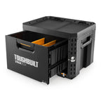ToughBuilt StackTech 2 Drawer Rolling Locking Tool Box, 240 lb Capacity