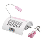 5 in 1 Manicure Machine Electric Nail Drill Machine,48/96W UV LED Nail Lamp Dryer Vacuum Cleaner Nail Drill Dust,Nail Dust Collector for Nails Manicure,with 360° Desk LED Lamp in Salon Home(48/96W)