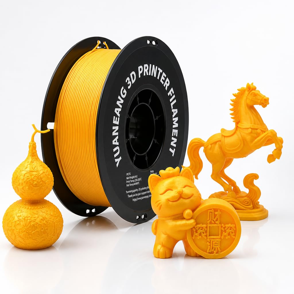 PETG 3D Printer Filament 1.75mm, 16-Color Set, Strong & Durable，Heat-Resistant, Low-Warp, Smooth Finish, Ideal for Functional Parts, Engineering Models & Large Multi-Color Printing Projects
