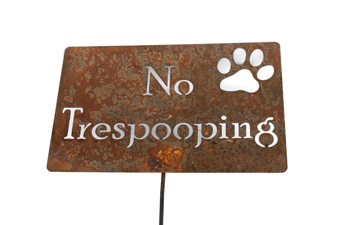 Funny Garden Stake 20 to 33 Inches Tall (No Pesticides Please, XL 33" Tall)