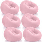 Realspring Inflatable Bean Bag Chairs,Coffee,4 Pcs