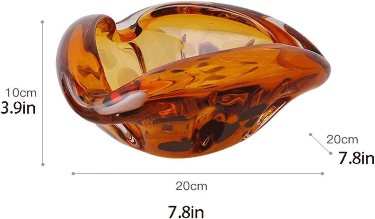 decor Cigarette Ashtray Light Luxury Indoor And Outdoor Ash Tray, For Patio Home Office Decoration-amber Ash Holder cigar