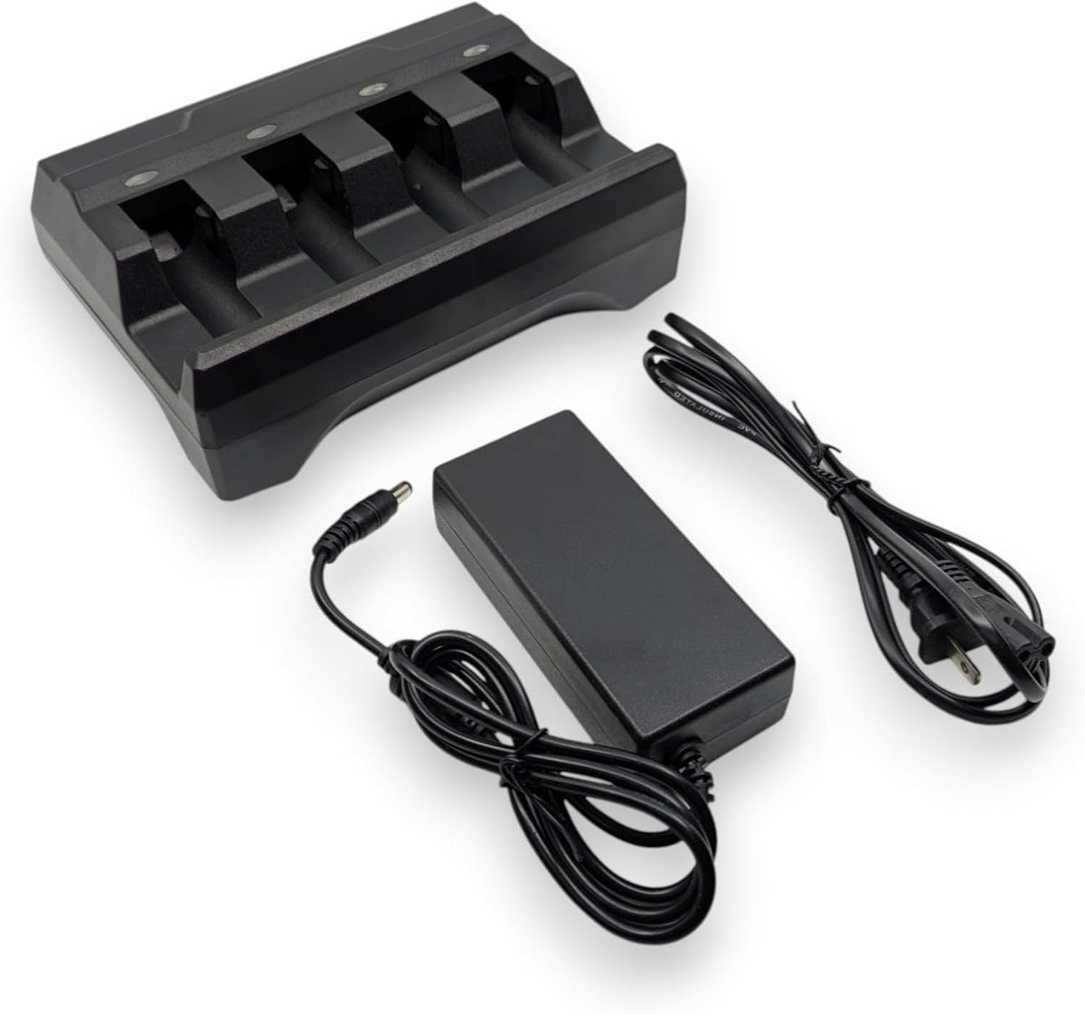 4-Port Charging Cradle for Zebra DS3678, LI3678 Wireless Barcode Scanner Batteries, Includes Power Supply | Alternative to SAC3600-4001CR