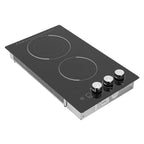 5 Burner Electric Stove Top Countertop, 110V 4800W 35.5" Built-in Electric Radiant Cook Top with Knob Control, 5 Power Levels, Automatic Shutdown,Hard Wire, No Plug