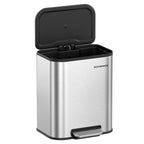SONGMICS Trash Can, 2 x 8 Gallon (2 x 30 L) Double Compartment