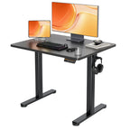 Claiks Electric Height Adjustable Standing Desk, 32x19 Inch, Nature