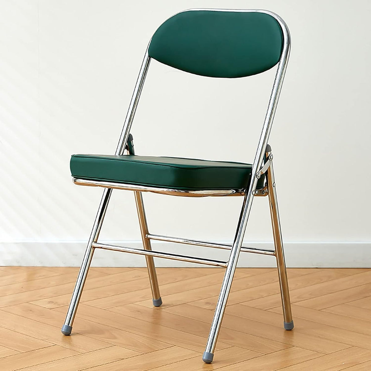 Folding Metal Frame Chairs for Indoor/Outdoor Use Portable Stackable and Durable Gray Color Ideal for Home(Grey)